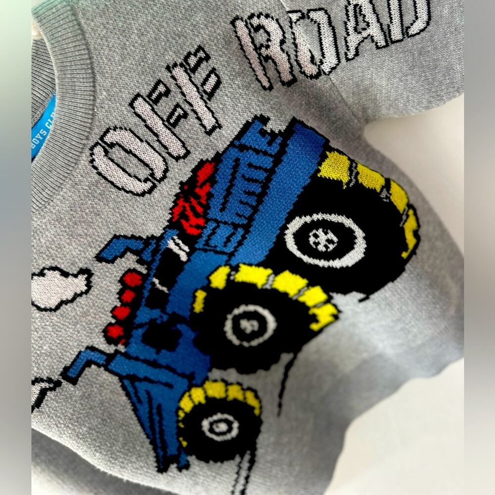 Off road sweater boys size 5T new w/tags crew neck sweater monster truck